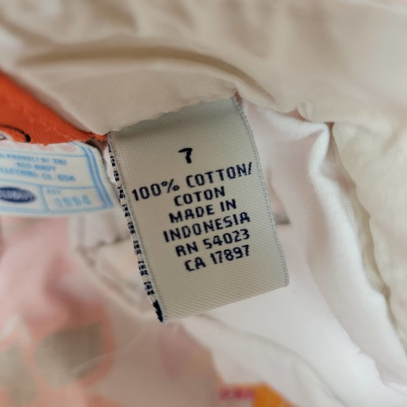 Old Navy Girls Capri Pants Size 7 Multicolor Floral Print Cropped Cotton Casual - Picture 6 of 8